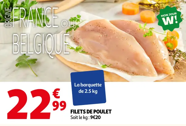 Offre: Filets de poulet