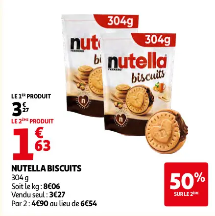 Offre: Nutella biscuits