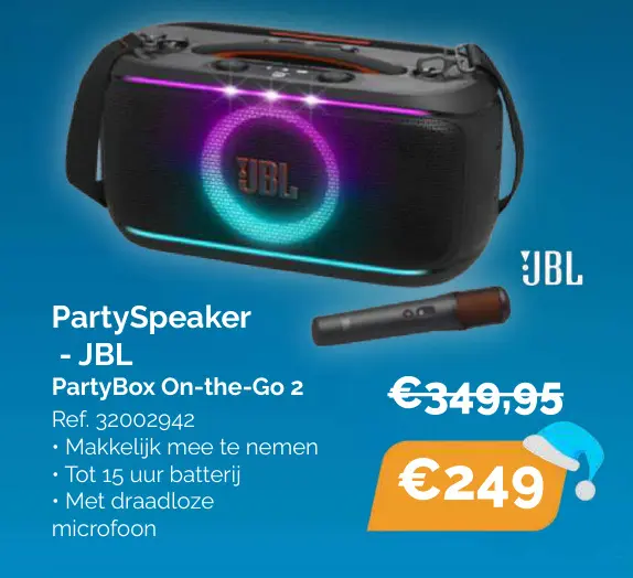 Promotie: PartySpeaker - JBL PartyBox On-the-Go 2