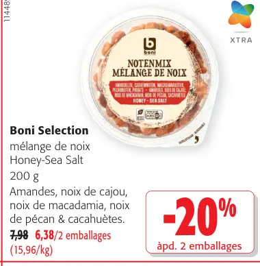 Offre: Mélange de noix Honey-Sea Salt