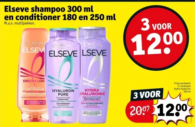 Promotie: Elseve shampoo en conditioner