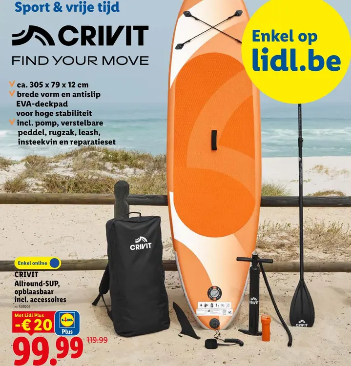 Promotie: Allround-SUP, opblaasbaar