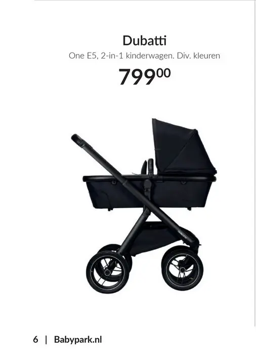 Aanbieding: One E5, 2-in-1 kinderwagen