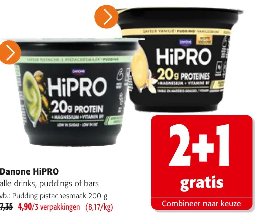 Promotie: Drinks, puddings of bars