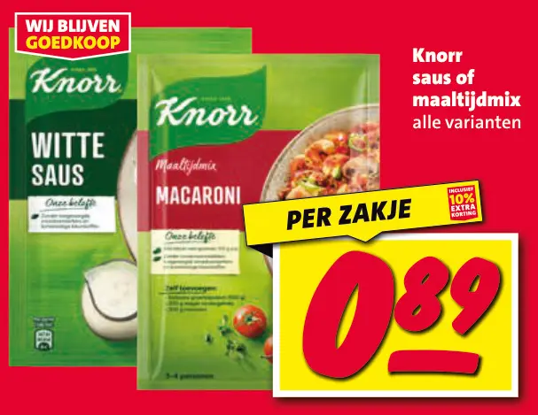 Aanbieding: Saus of maaltijdmix