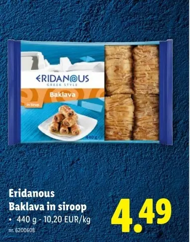 Promotie: Baklava in siroop