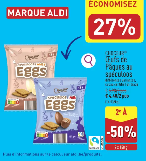 Offre: Œufs de Pâques au spéculoos