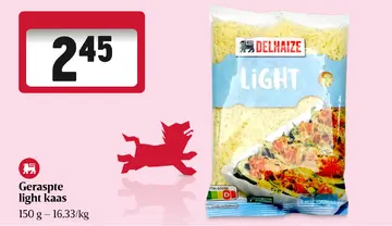 Aanbieding: Geraspte light kaas
