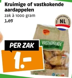 Aanbieding: Kruimige of vastkokende aardappelen