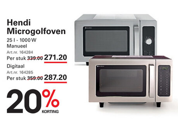 Aanbieding: Hendi Microgolfoven