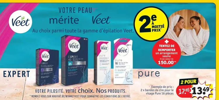 Offre: Bandes de cire pour le visage