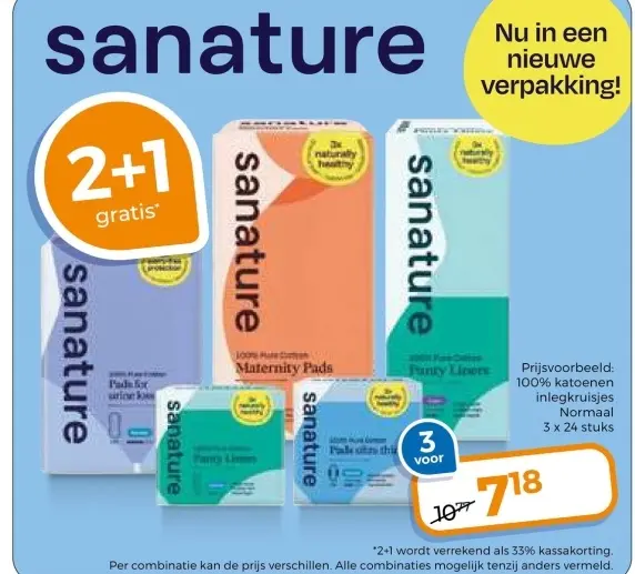 Aanbieding: 100% katoenen inlegkruisjes Normaal
