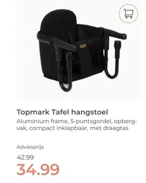 Aanbieding: Topmark Tafel hangstoel