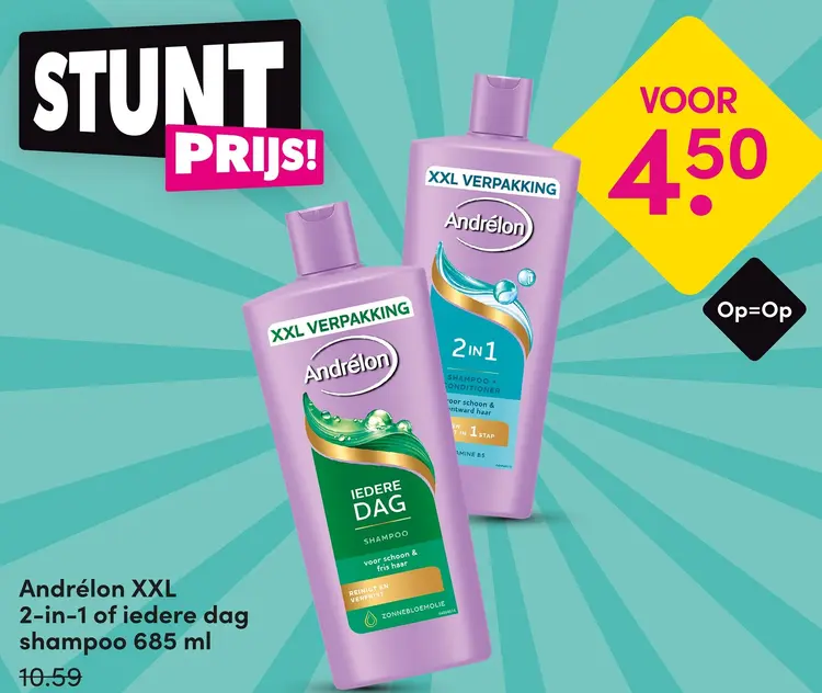 Aanbieding: Andrélon XXL 2-in-1 of iedere dag shampoo