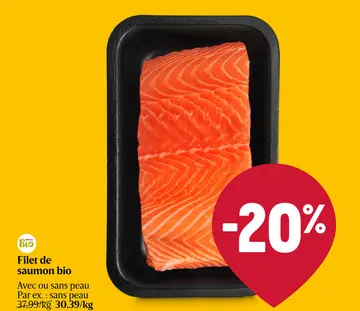 Offre: Filet de saumon bio