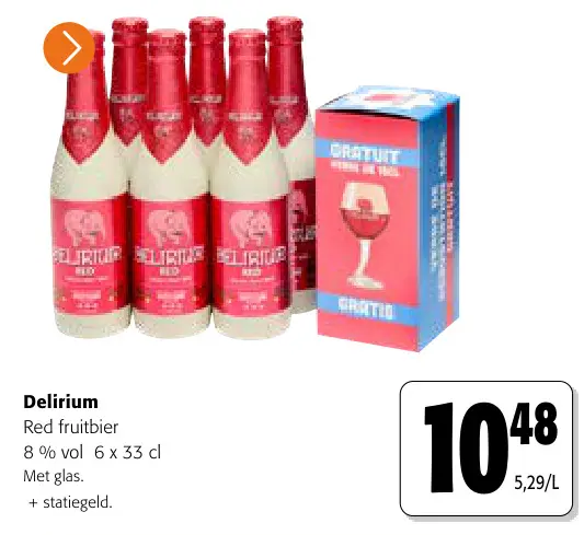 Promotie: Delirium Red fruitbier