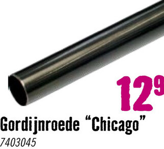 Aanbieding: GARDINIA Chicago gordijnroede titaan ø 20 mm 160 cm