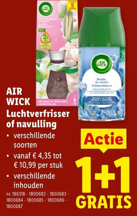 Promotie: Luchtverfrisser of navulling