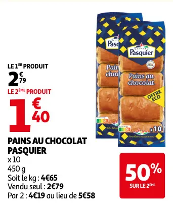 Offre: Pains au chocolat