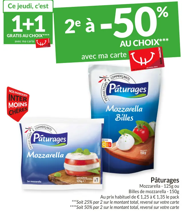 Offre: Pâturages Mozzarella