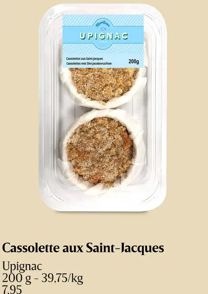 Offre: Cassolette aux Saint-Jacques