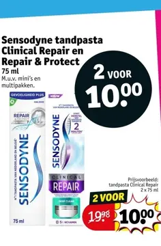 Aanbieding: Sensodyne tandpasta Clinical Repair en Repair