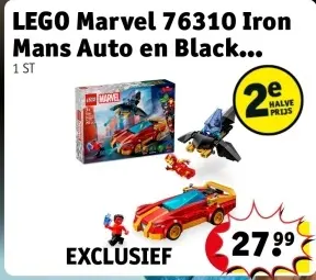 Aanbieding: LEGO Marvel 76310 Iron Mans Auto en Black...