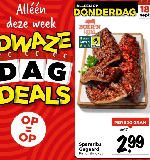 Aanbieding: Spareribs