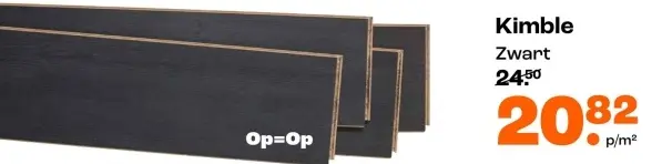 Promotie: Kimble Zwart