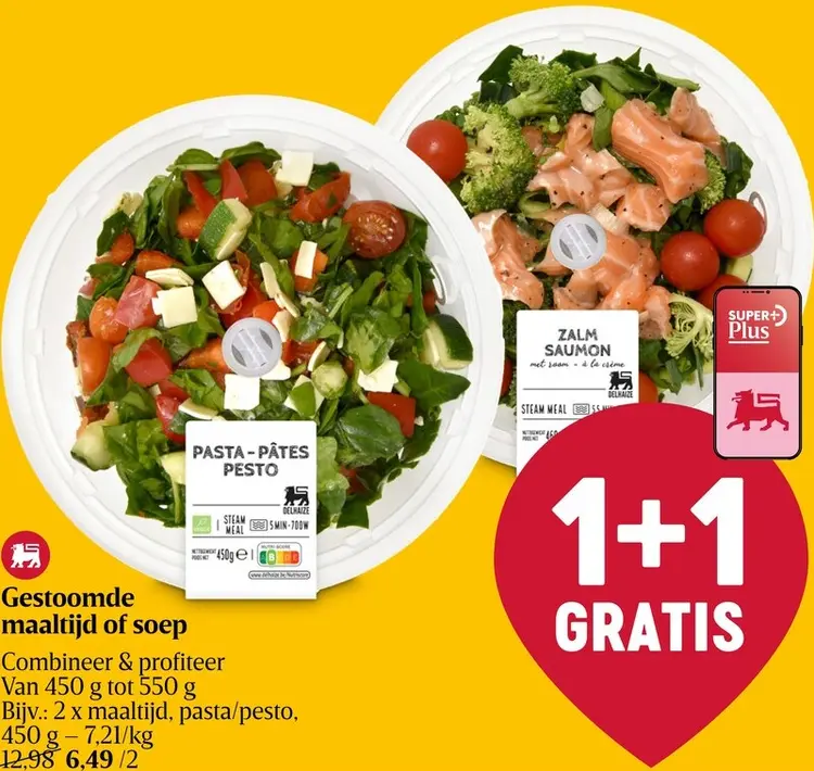 Promotie: Delhaize Gestoomde maaltijd of soep