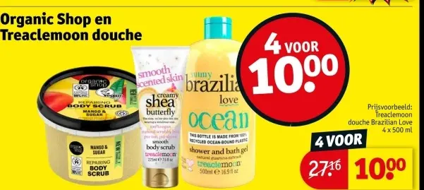 Aanbieding: Organic Shop en Treaclemoon douche