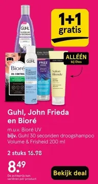 Aanbieding: Guhl, John Frieda en Bioré