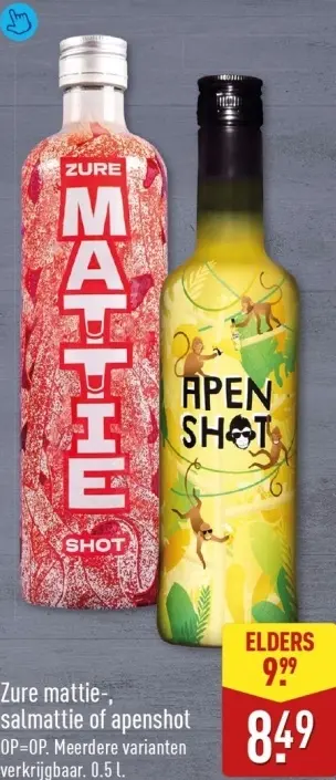 Aanbieding: Zure mattie-, salmattie of apenshot