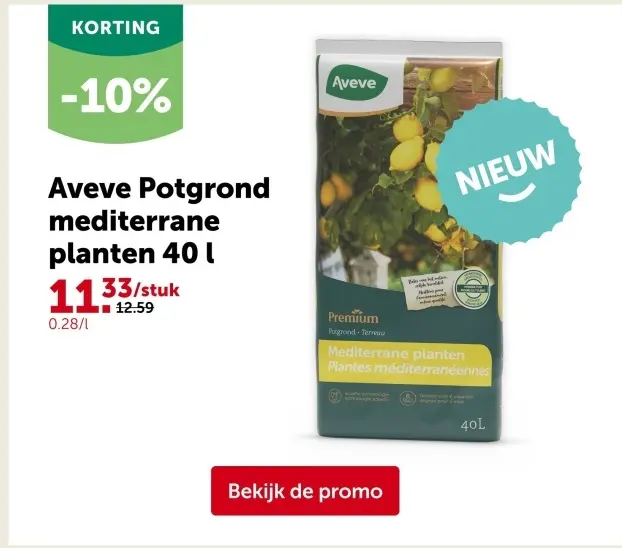 Promotie: Potgrond mediterrane planten