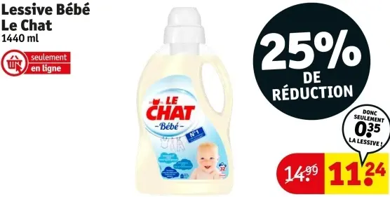 Offre: Lessive Bébé