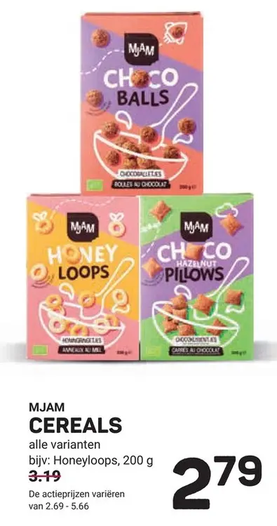 Aanbieding: Mjam cereals