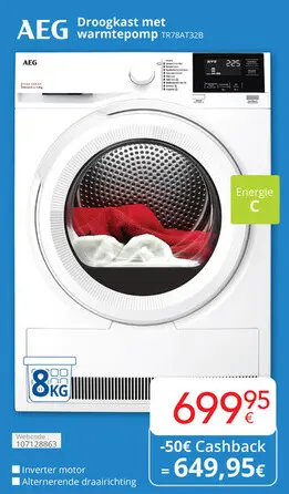 Promotie: Droogkast met warmtepomp