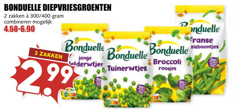 Aanbieding: Diepvriesgroenten