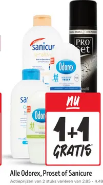 Aanbieding: Alle Odorex, Proset of Sanicure