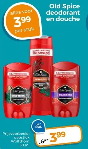 Aanbieding: Old Spice deodorant en douche