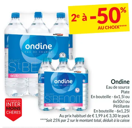 Offre: Ondine Eau de source