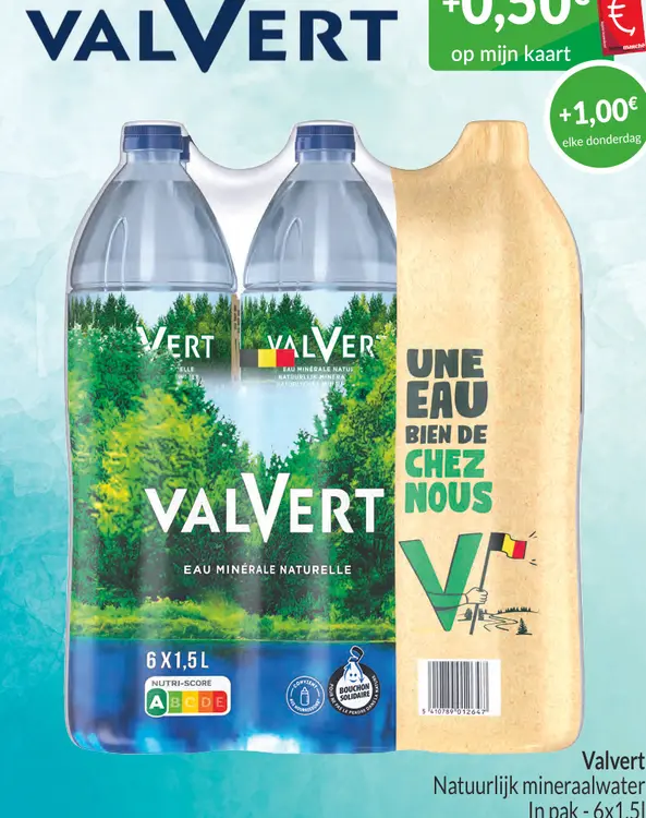 Promotie: Valvert Natuurlijk mineraalwater