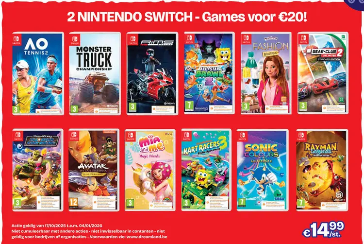 Aanbieding: Nintendo Switch Games