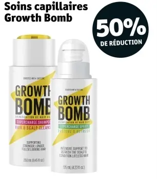 Offre: Soins capillaires Growth Bomb