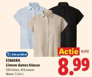 Aanbieding: Linnen dames blouse