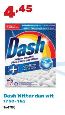 Promotie: Dash Witter dan wit