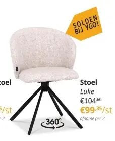 Aanbieding: Stoel Luke
