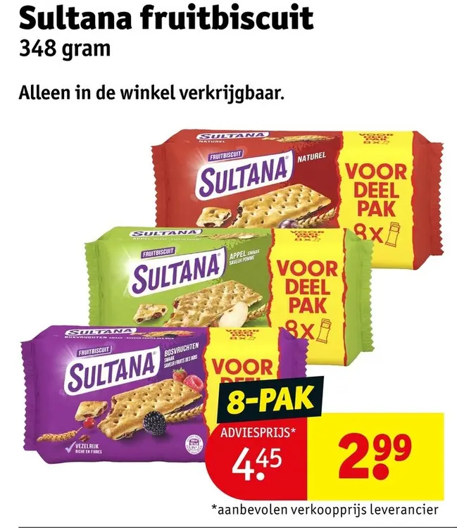 Aanbieding: Sultana fruitbiscuit