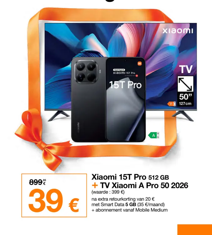 Promotie: Xiaomi 15T Pro 512 GB + TV Xiaomi A Pro 50 20