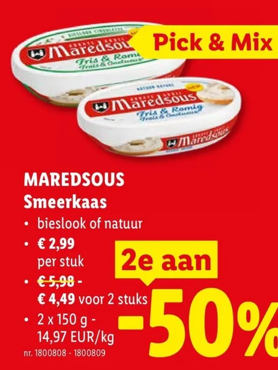 Promotie: Smeerkaas